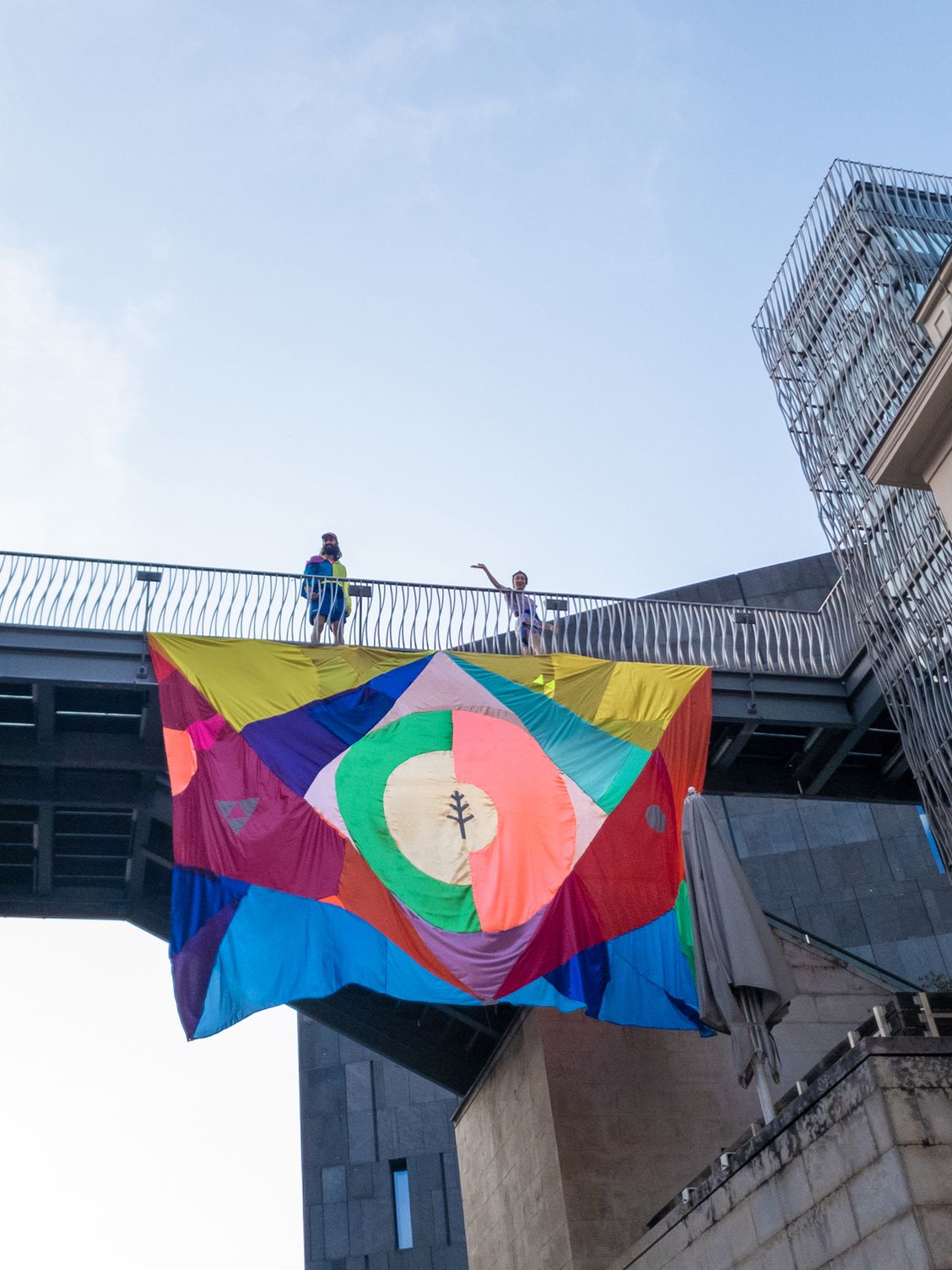 Fragility Organizes Community (2019), Flag by Claudia Hill