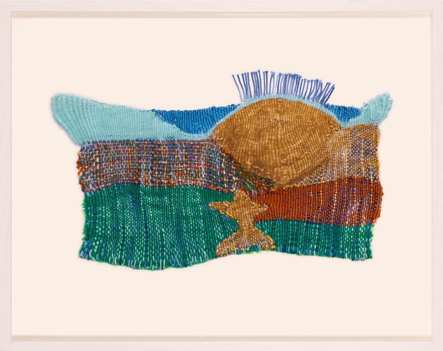 The Mountains are High (2026), Woven Painting by Claudia Hill