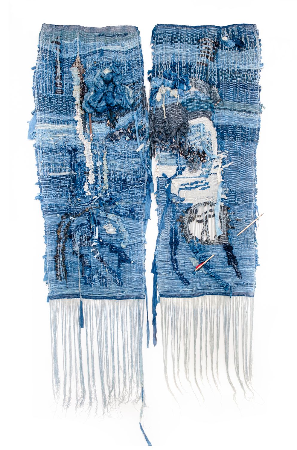 To Live and to Dye (2023), Woven Panel by Claudia Hill