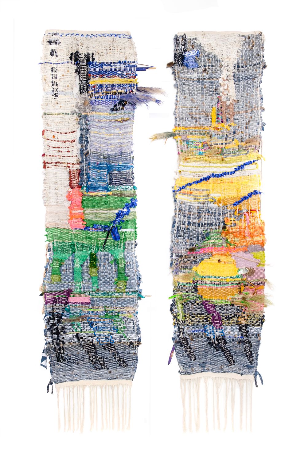 Where the Sea Goes to Rest (2021), Woven Panel by Claudia Hill