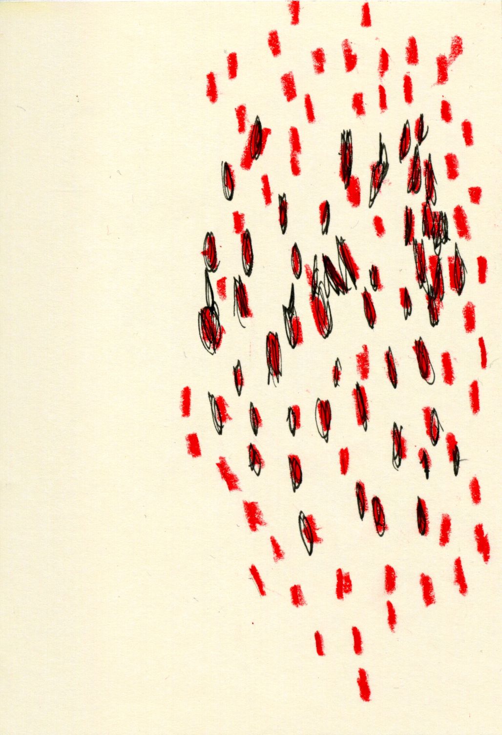 Red Rain (2008), Work on Paper by Claudia Hill