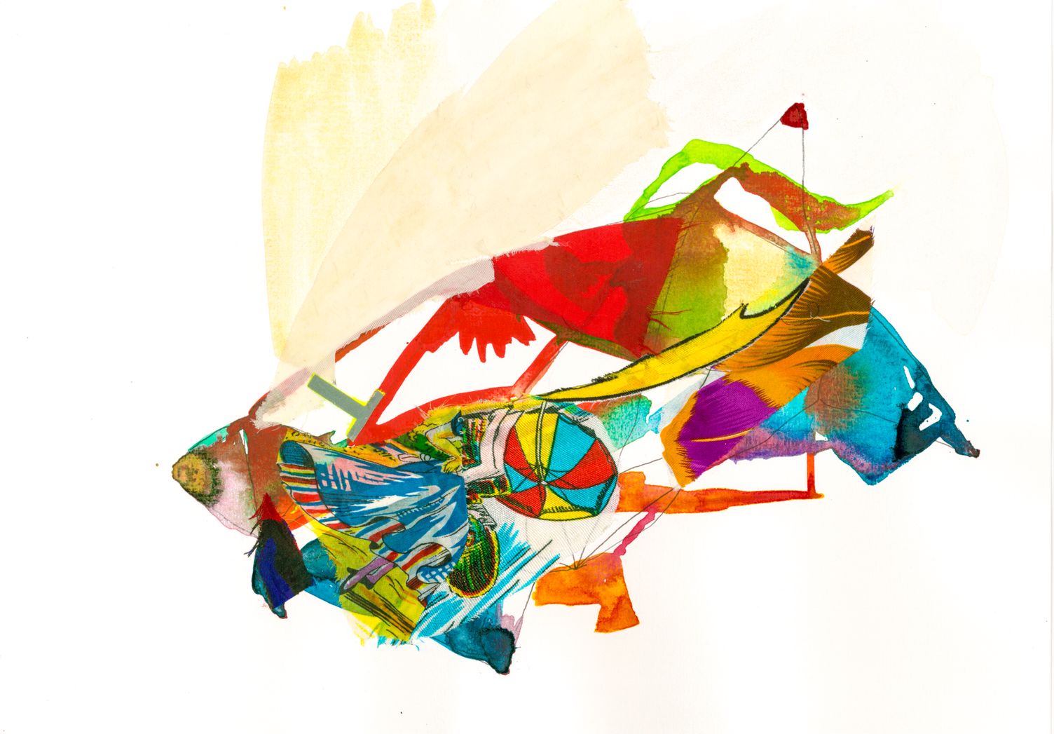 Intergalactic Series No. 2 (2017), Work on Paper by Claudia Hill