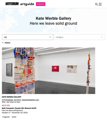 Image of Artforum: Here we leave solid ground