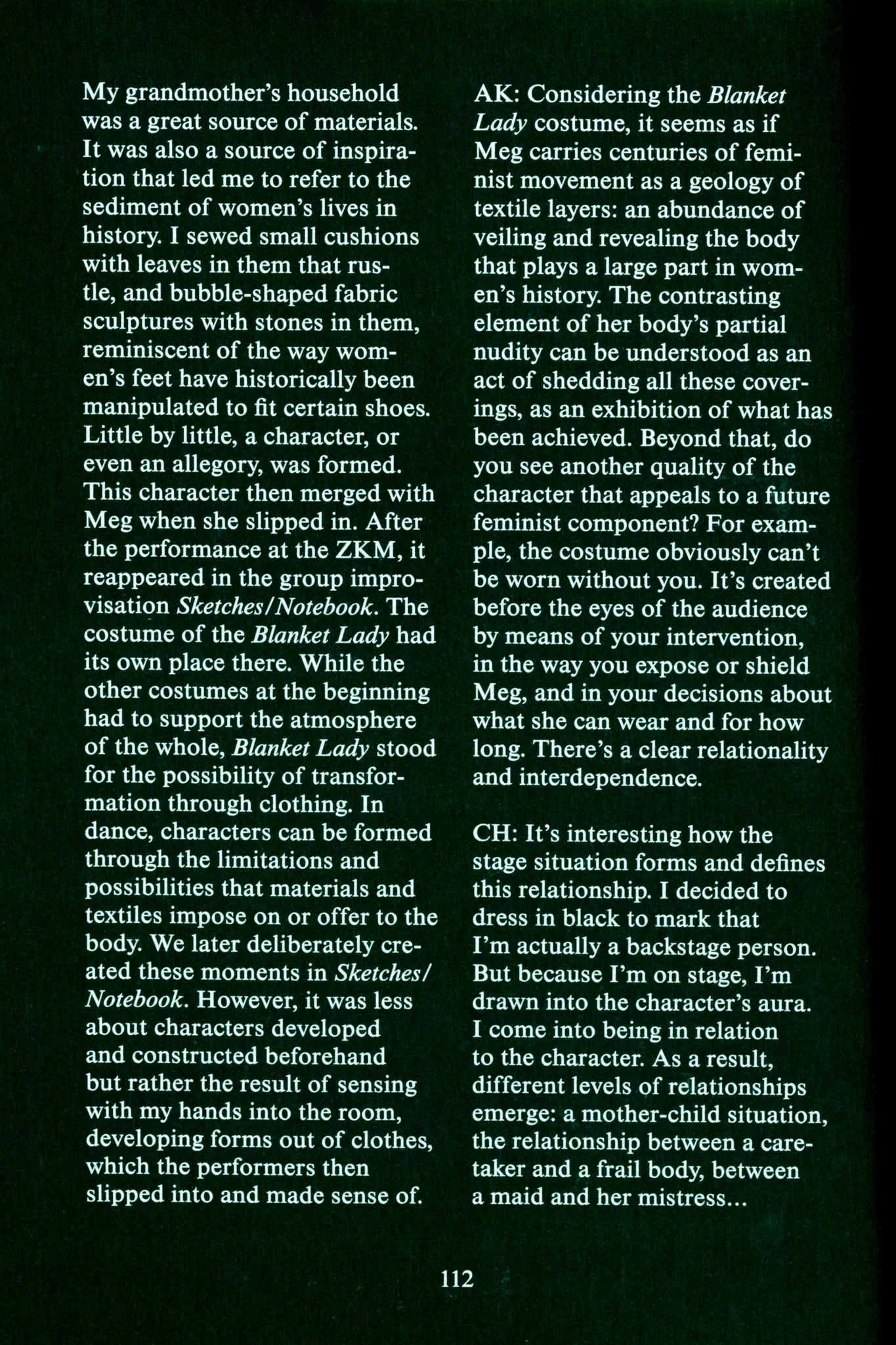 Image of excerpt from Books: Let’s Not Get Used to This Place