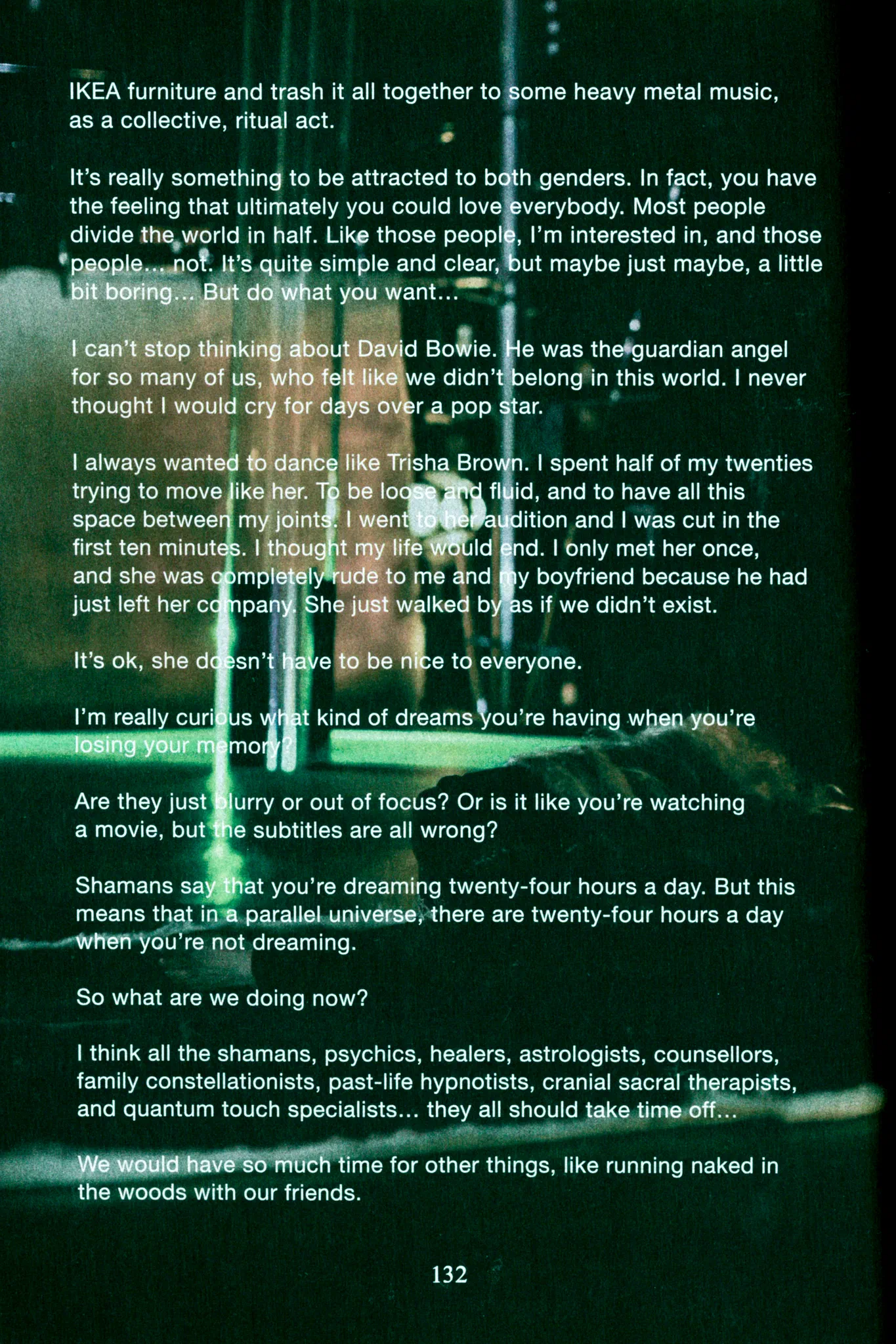 Image of excerpt from Books: Let’s Not Get Used to This Place