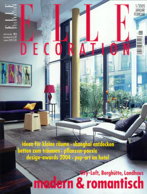 Cover photo of Elle Decoration Germany: January/February 2005