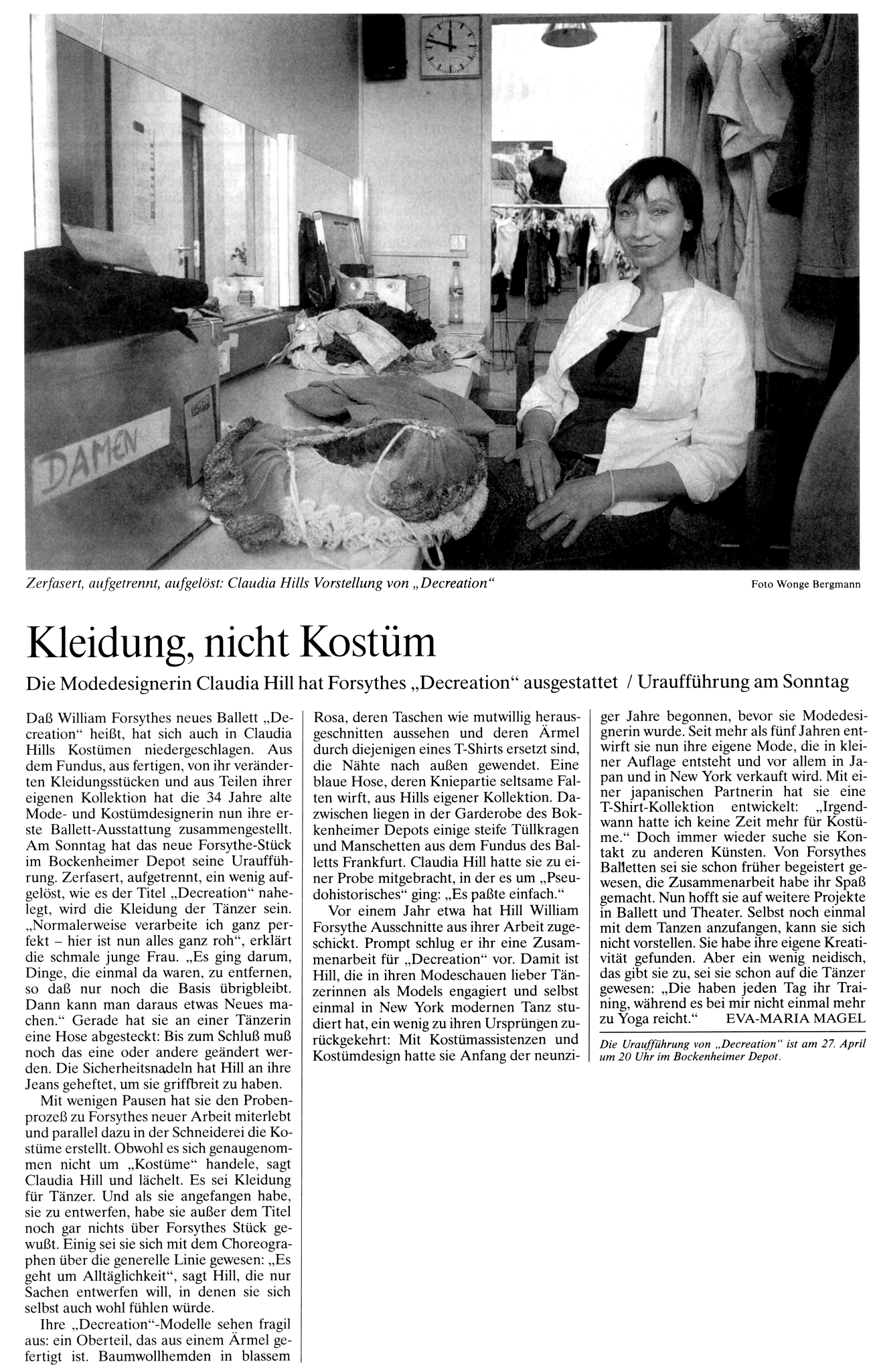 Image of excerpt from Frankfurter Allgemeine: April 26, 2003