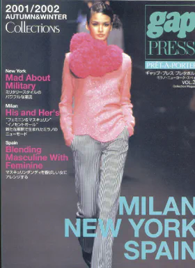 Cover photo of gap Press Prêt-à-Porter: 2001/2002 Autumn & Winter