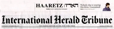 Logo of Herald Tribune / Haaretz