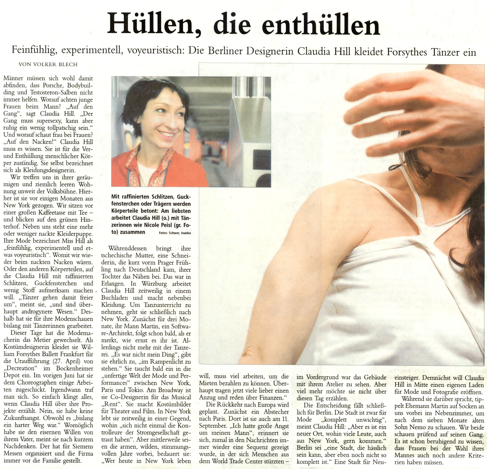 Image of excerpt from Berliner Morgenpost: April 24, 2003