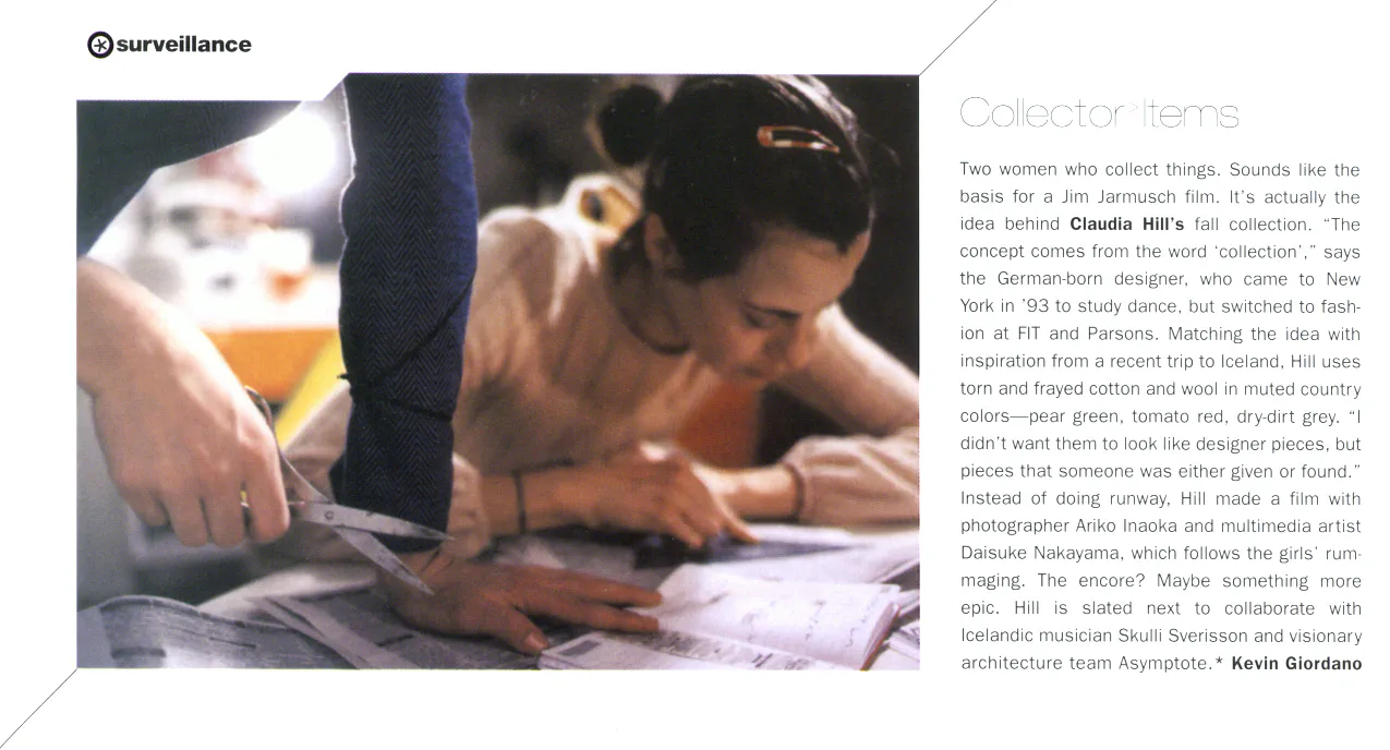 Image of excerpt from *Surface: Fall 2000